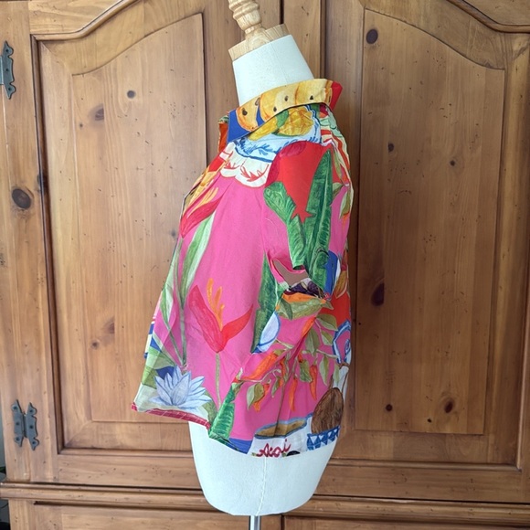 Farm Rio multicolor summer picnic shirt - Picture 5 of 14